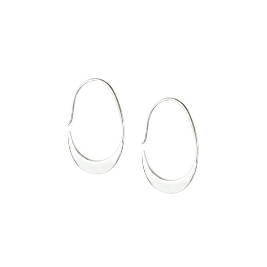 Sterling silver hoop earrings by Mounir